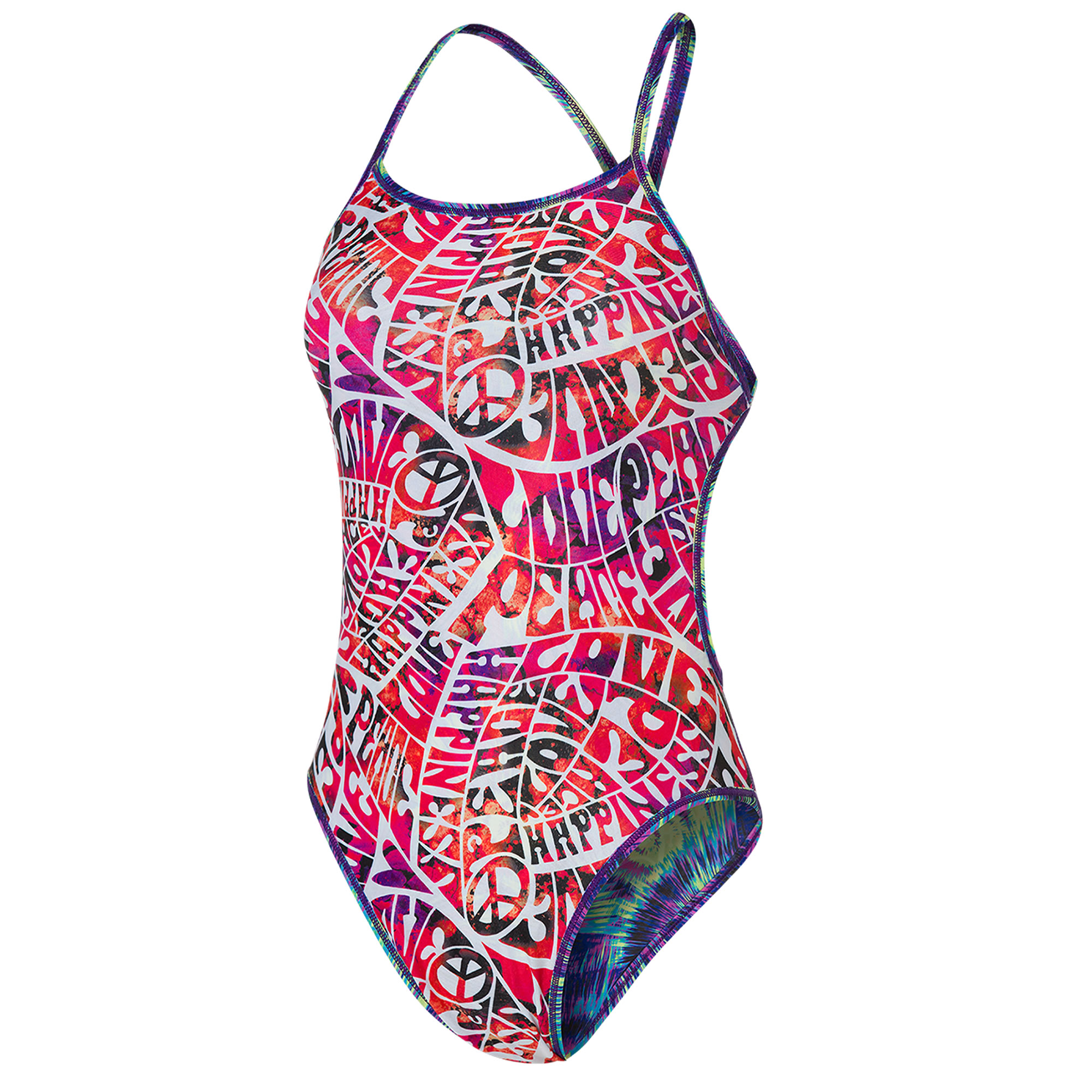 Speedo Flipturns Hippy Explosion Flip Reverse Youth Womens Swimsuit