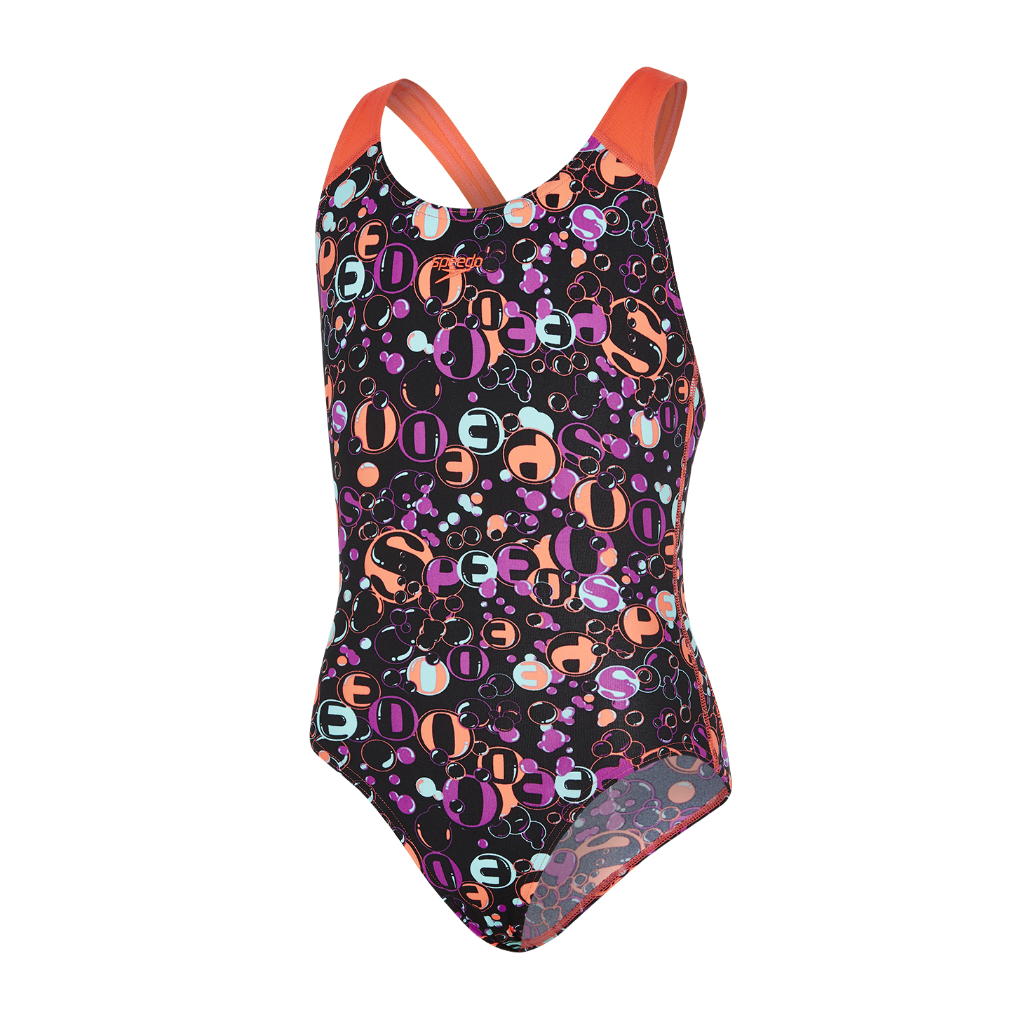 Speedo Funsplash Allover Splashback Girls Swimsuit Run Charlie