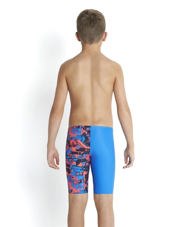 Speedo Boys Favelamix Allover V Cut Panel Jammer - Run Charlie