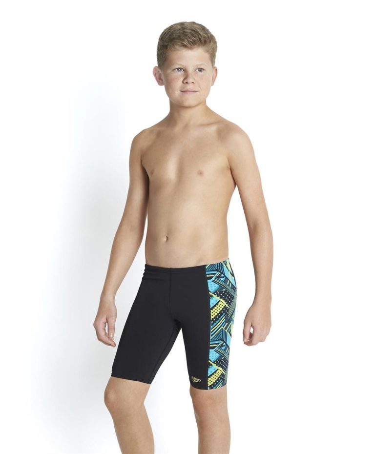 Speedo Boys Wavaweave Allover Panel Jammer Swim Shorts - Run Charlie