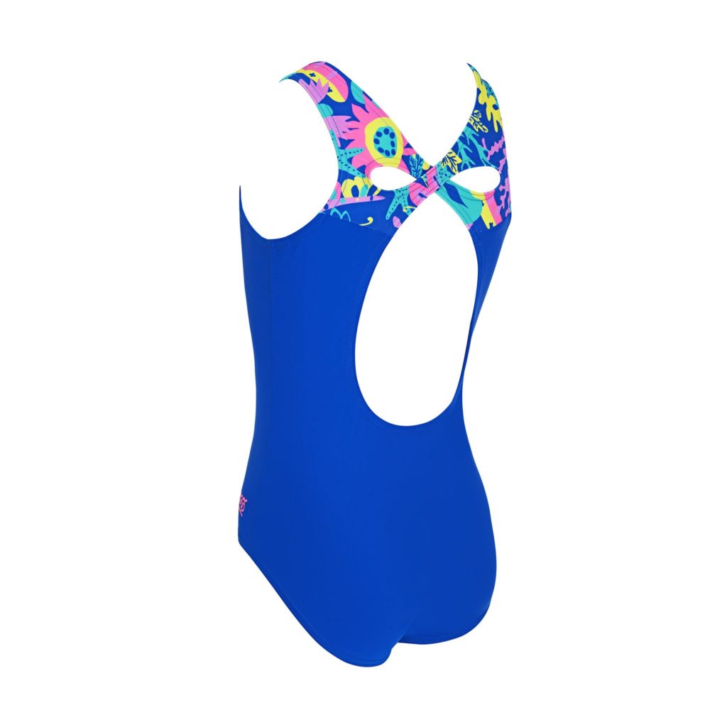 Zoggs Ocean Play Girls Infinity Back Swimsuit - Run Charlie