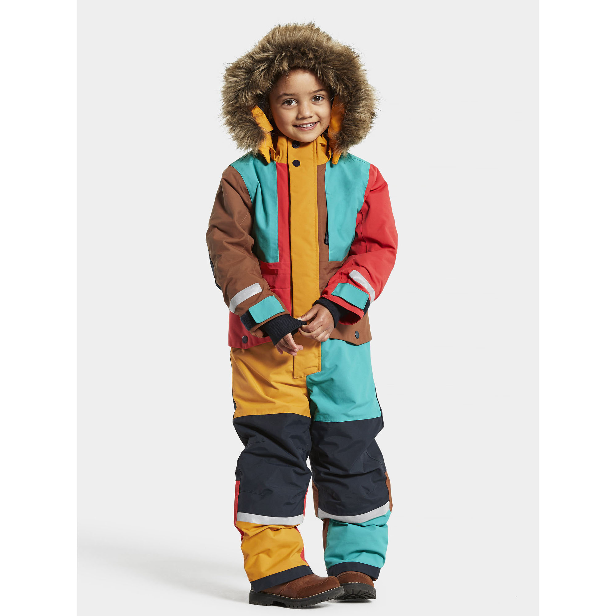 Didriksons Bjornen Multi 2 Kids Snowsuit - Run Charlie