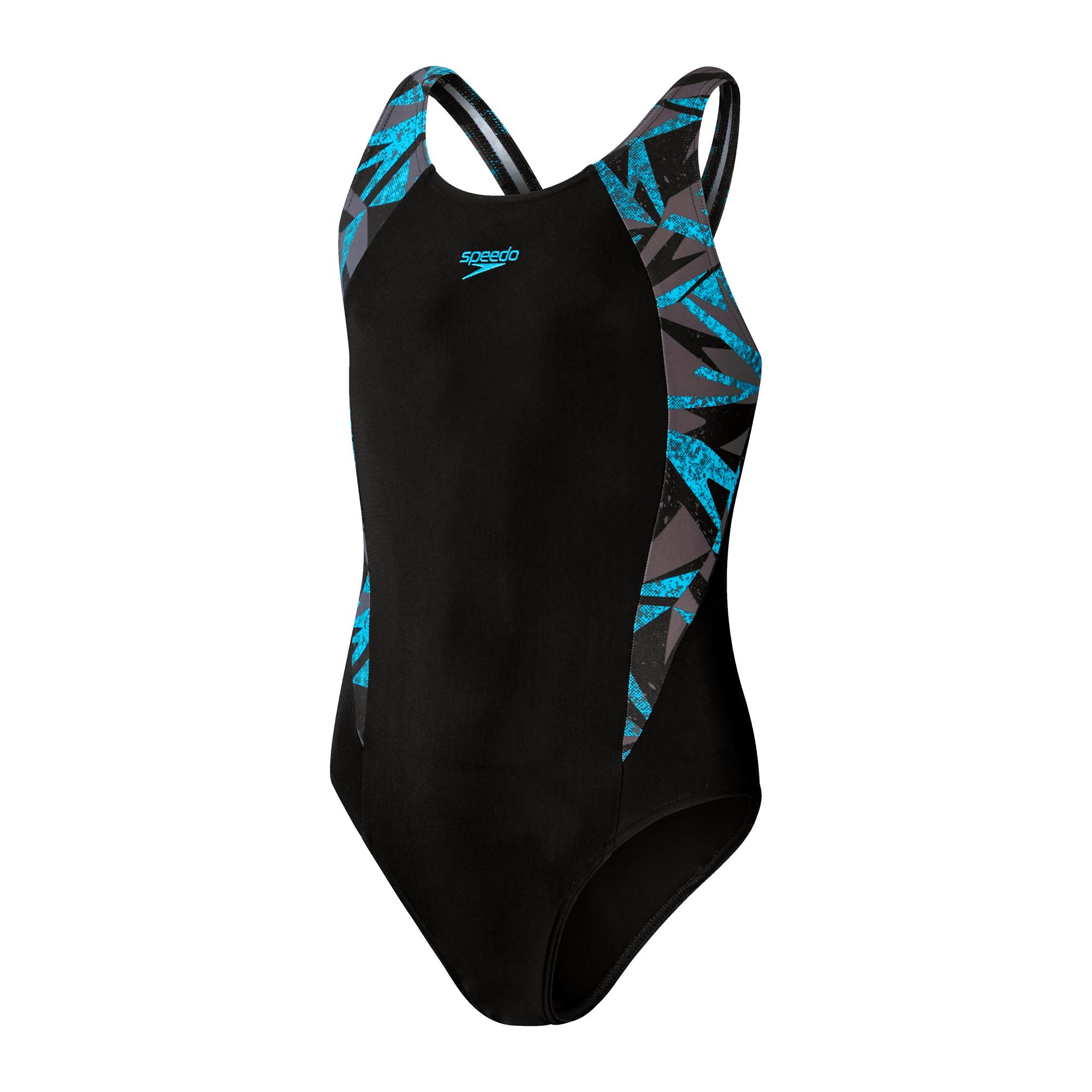 Speedo Hyperboom Splice Girls Muscleback Swimsuit Run Charlie